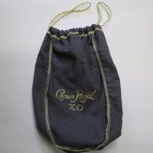 Gray bag Crown Royal XO Whiskey bag Pouch with drawstring